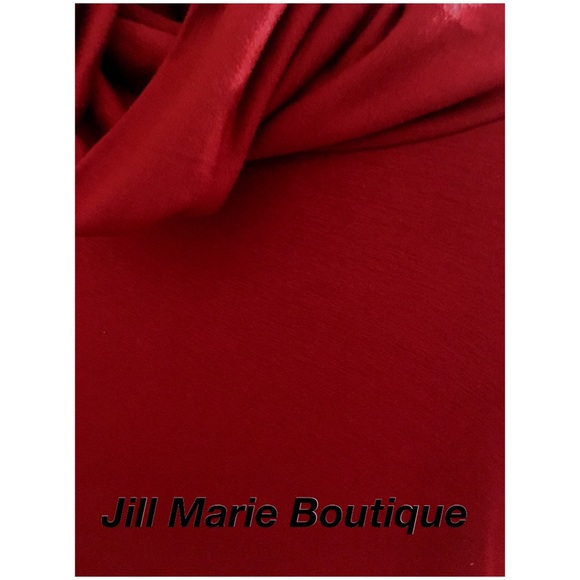 Long sleeve tunic top high low style burgundy NWT - Picture 3 of 3